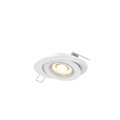 Dals 4 Inch Flat Recessed LED Gimbal Light FGM4-3K-WH
